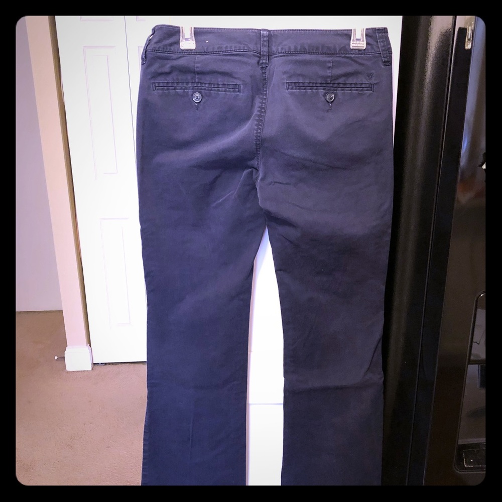 American Eagle Navy Khakis - Kick Boot